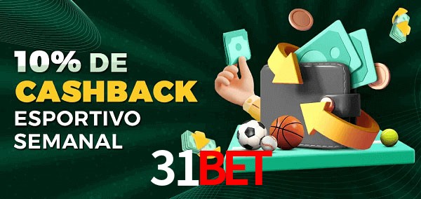 10% de bônus de cashback na 31bet