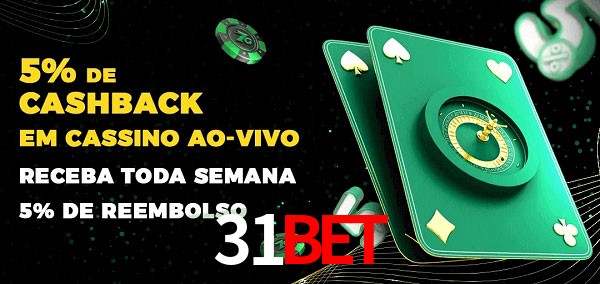 Promoções do cassino ao Vivo 31bet